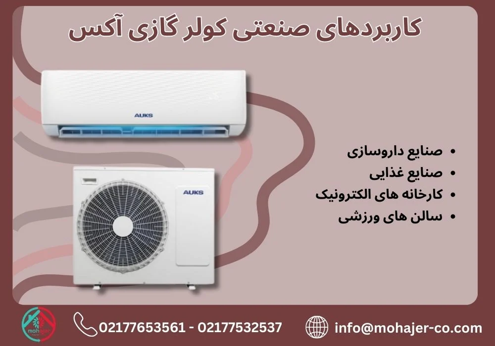 کولر گازی کاربردهای صنعتی کولر گازی آکس
