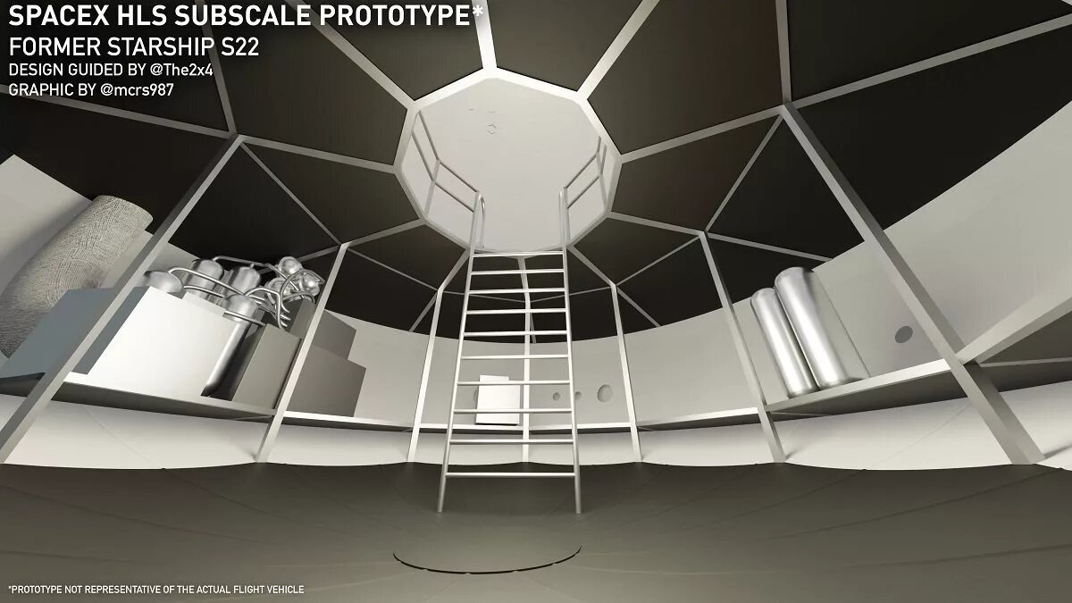 طراحی داخلی استارشیپ برای سفر به ماه