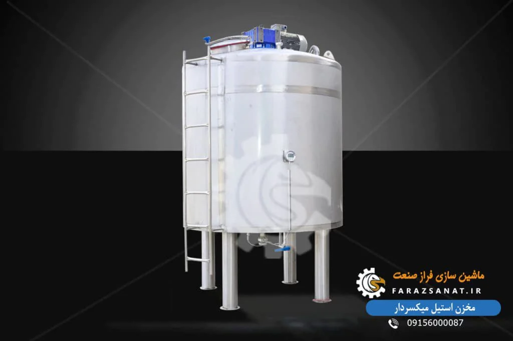استیل | روغن مخزن استیل در خط تولید روغن موتور