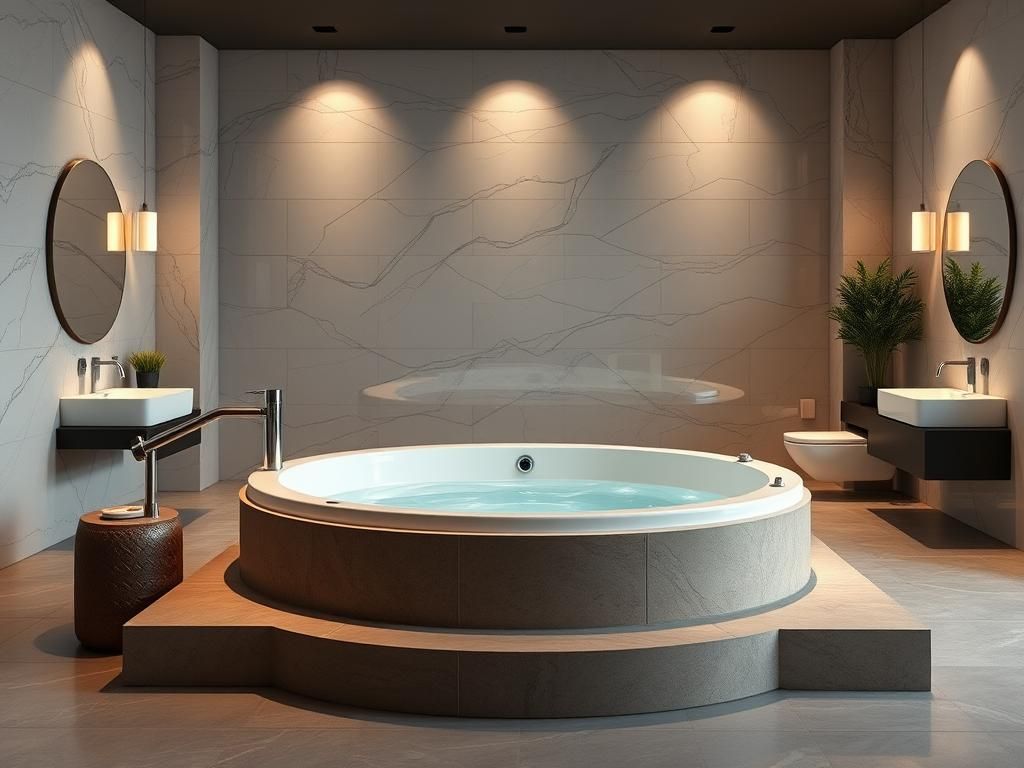 ابعاد استاندارد جکوزی برای حمام های مختلف