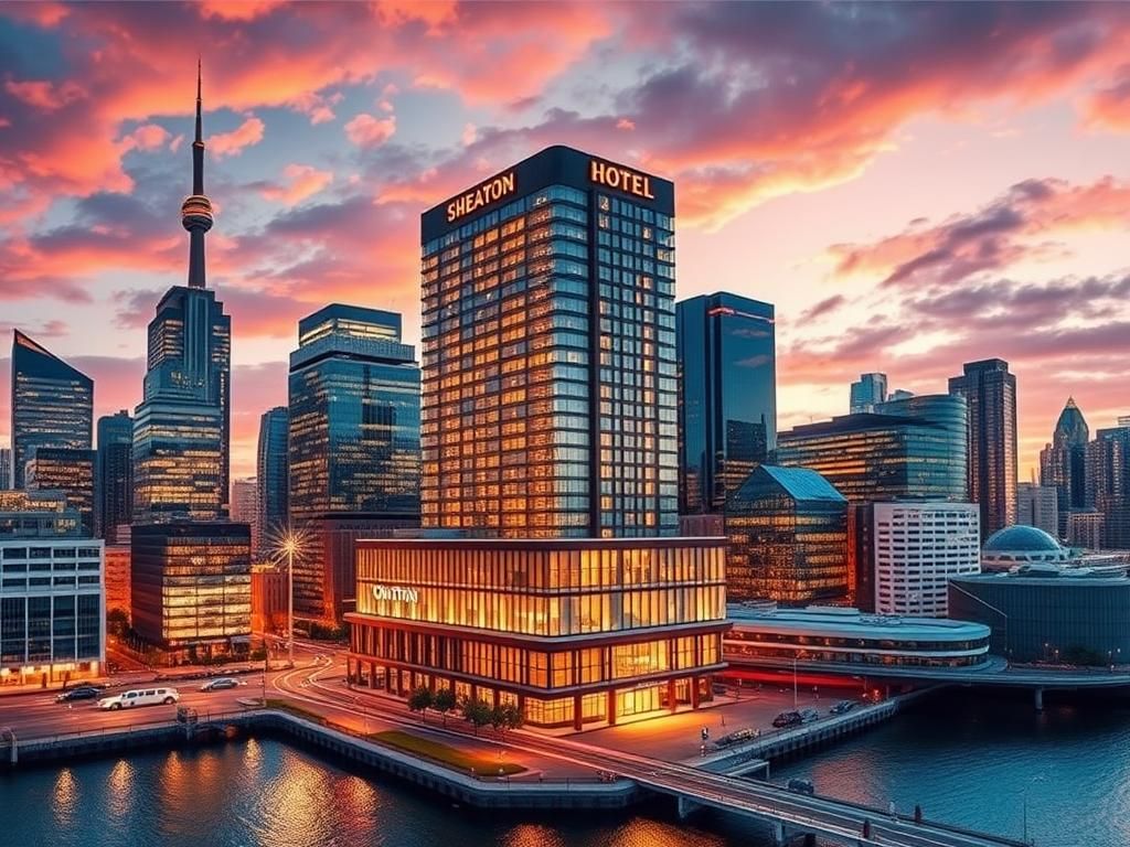 موقعیت هتل شرایتون تورنتو | دسترسی آسان و نقشه کامل