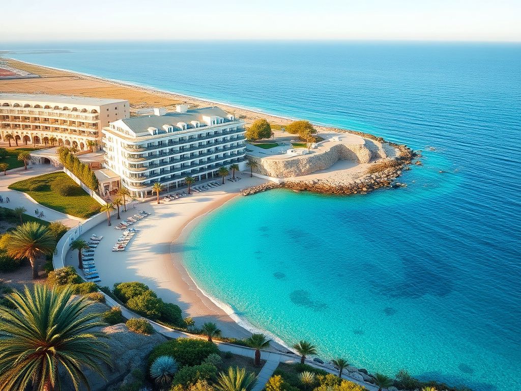 موقعیت دقیق هتل فلامینگو بیچ لارناکا (نقشه و آدرس)